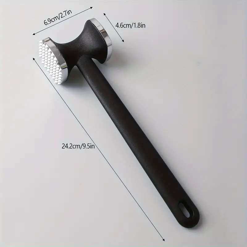 1pc Premium Zinc Alloy Meat Tenderizer Hammer Durable Metal Mallet for Tenderizing Steak Chicken