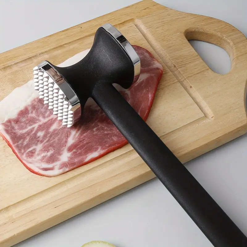 1pc Premium Zinc Alloy Meat Tenderizer Hammer Durable Metal Mallet for Tenderizing Steak Chicken