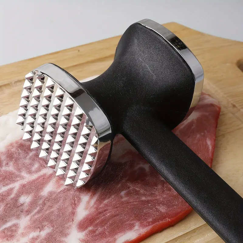 1pc Premium Zinc Alloy Meat Tenderizer Hammer Durable Metal Mallet for Tenderizing Steak Chicken