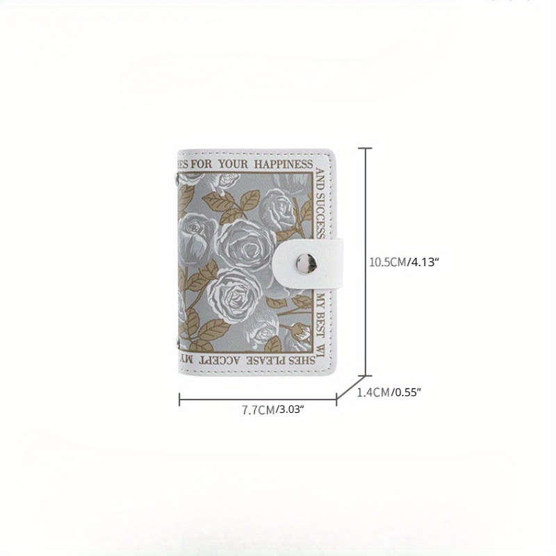 1pc Flower Anime Card Holder Holds 22 Card Slots Bank Card Holder ID Holder Large Capacity