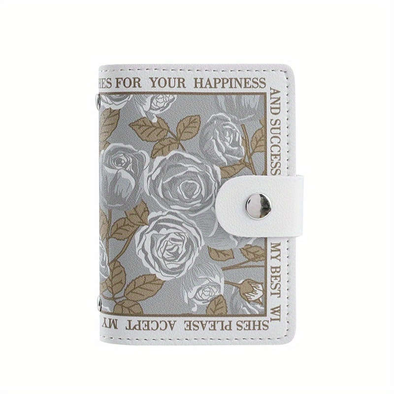 1pc Flower Anime Card Holder Holds 22 Card Slots Bank Card Holder ID Holder Large Capacity