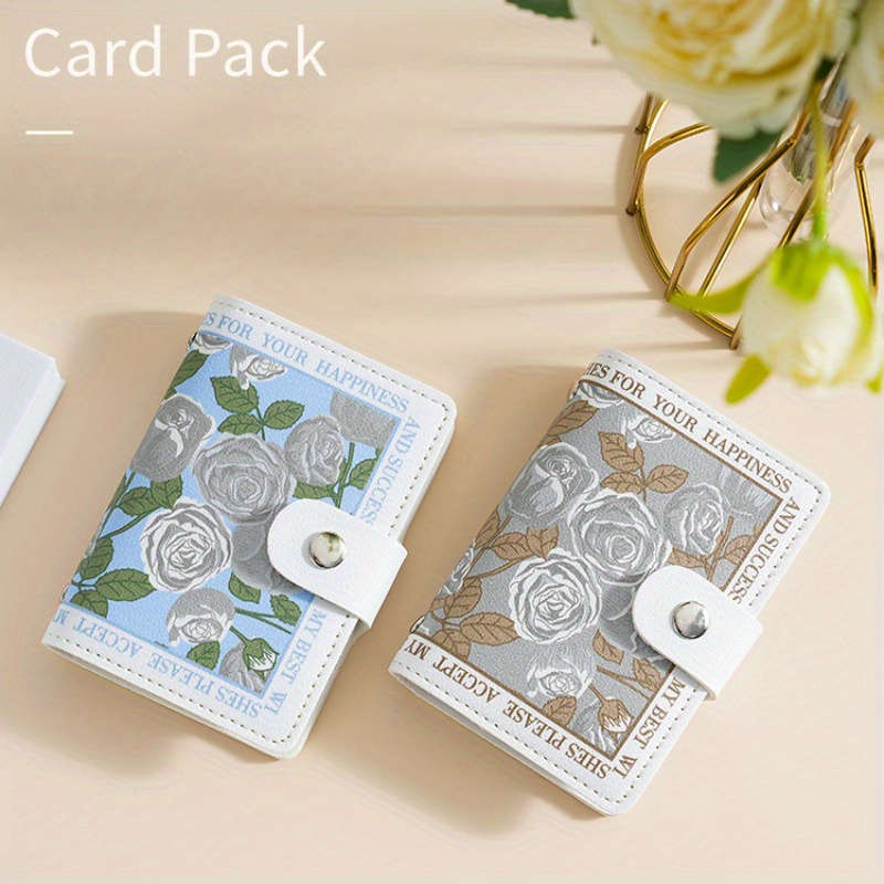 1pc Flower Anime Card Holder Holds 22 Card Slots Bank Card Holder ID Holder Large Capacity