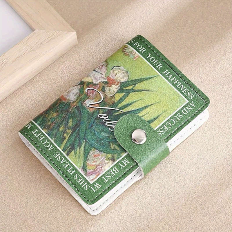 1pc Flower Anime Card Holder Holds 22 Card Slots Bank Card Holder ID Holder Large Capacity