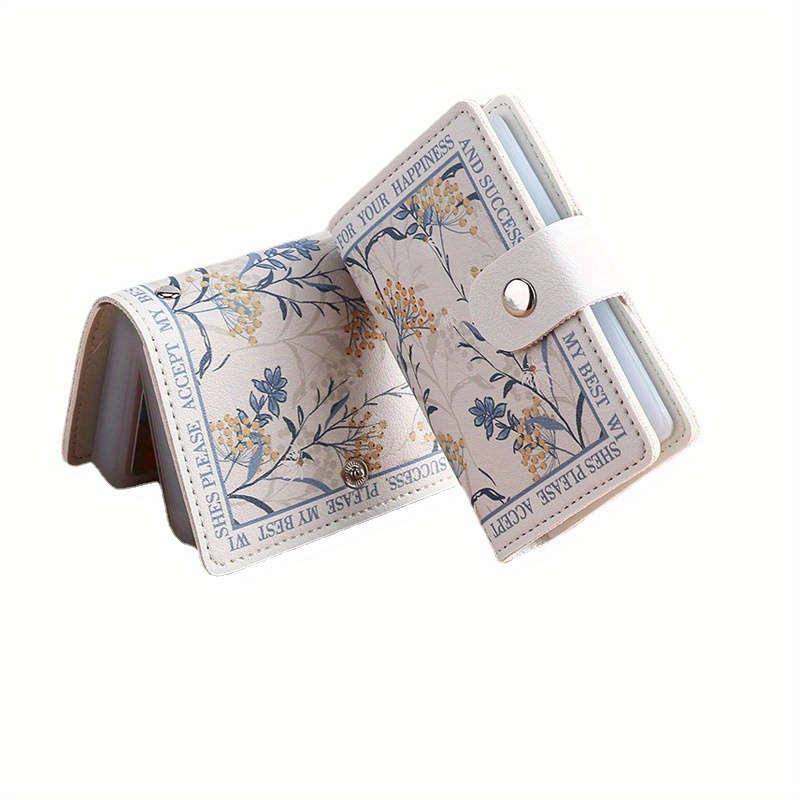 1pc Flower Anime Card Holder Holds 22 Card Slots Bank Card Holder ID Holder Large Capacity