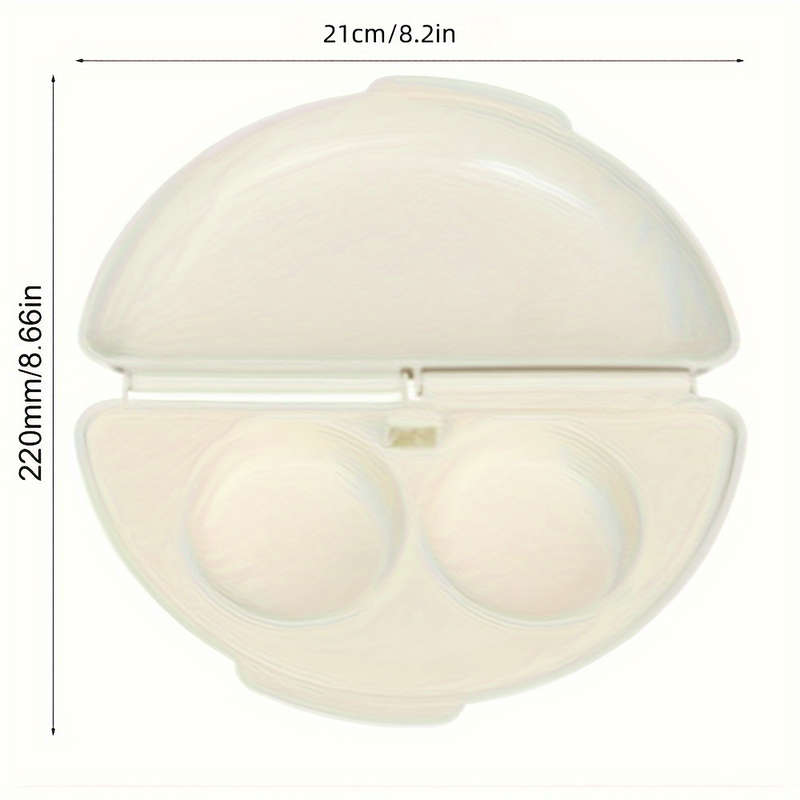 1pc Microwave Egg Poacher with Mushrooms Bell Peppers Easy-Clean Plastic Kitchen Tool for P