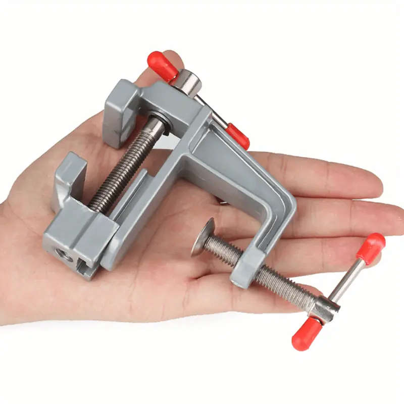 Aluminum Miniature Small Jewelers Hobby Clamp On Table Bench Vise Mini Tool Vice Muliti-Funcational