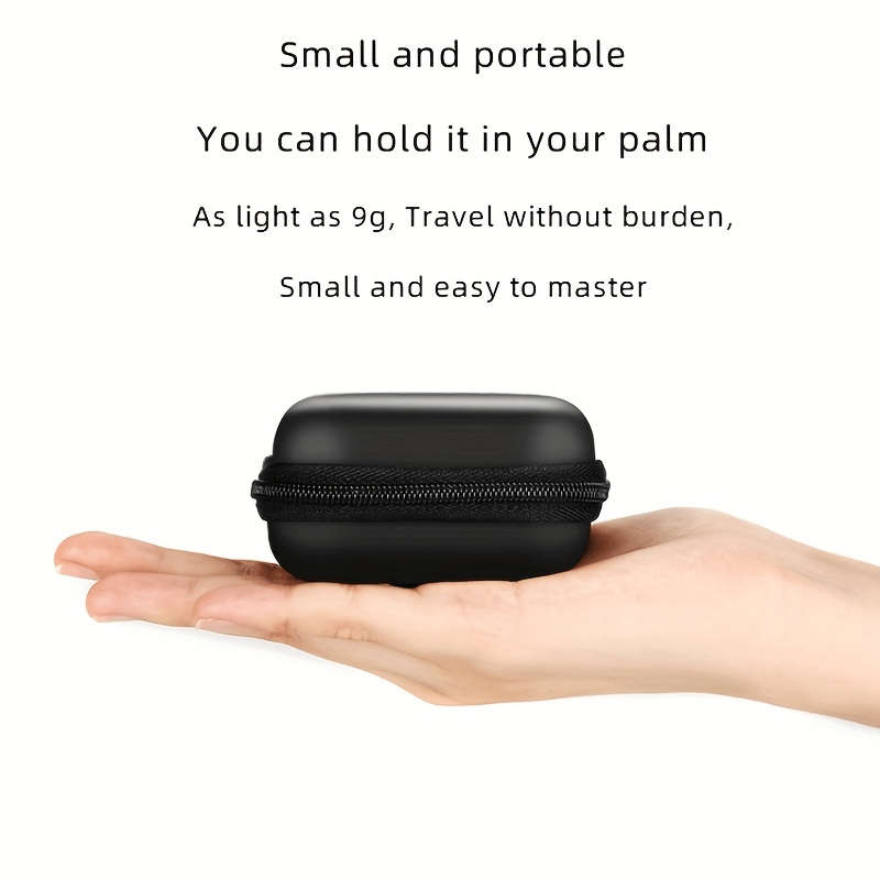 1pc Compact Mini EVA Hybrid Shell Storage Box Durable Easy-to-Carry Organizer for Earphones