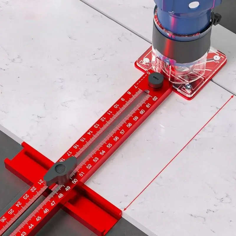 3-in-1 Extended Router Milling Groove Bracket Aluminum Alloy Woodworking Cutting and Milling Circula