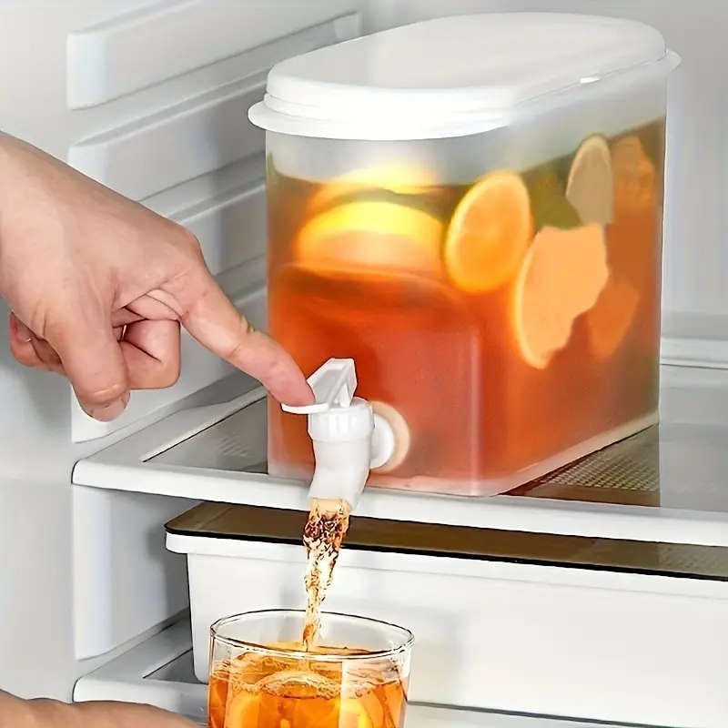 1pc Large Capacity Refrigerator Cold Kettle Ultimate Summer Cooler for Fruit Tea Juices High-Temp Re