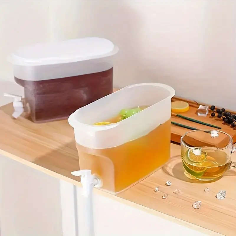 1pc Large Capacity Refrigerator Cold Kettle Ultimate Summer Cooler for Fruit Tea Juices High-Temp Re