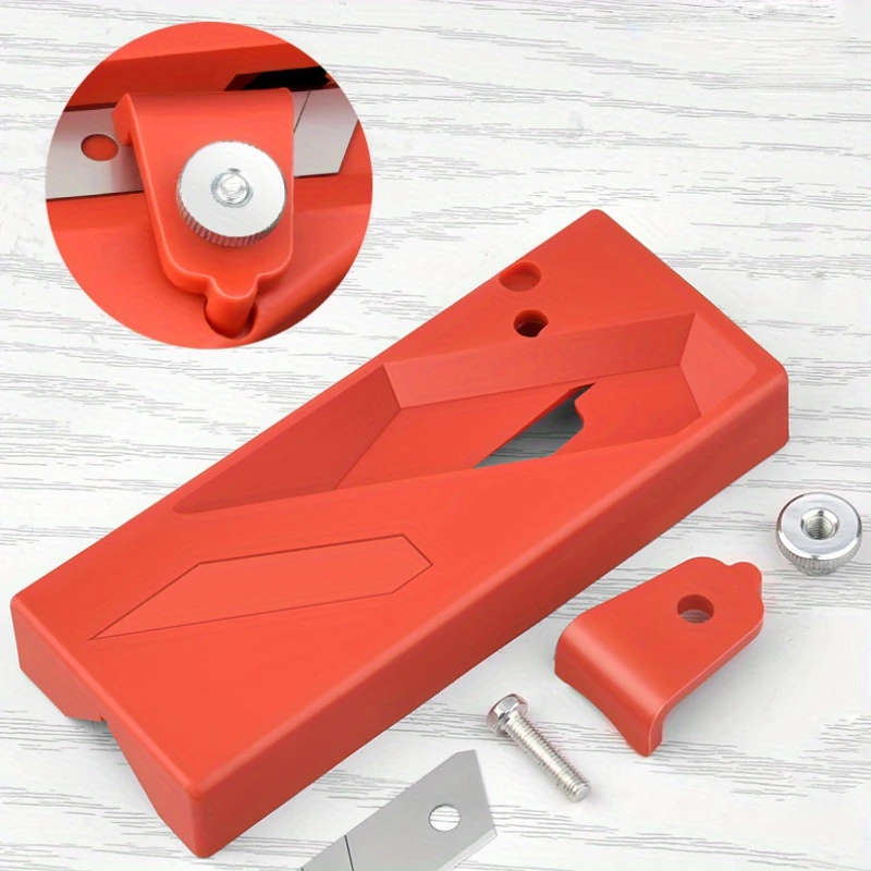 1pc Handheld Woodworking Hand Planer Dual-Purpose V-Groove Chamfer Plane 45-Degree Angle Trim Right-
