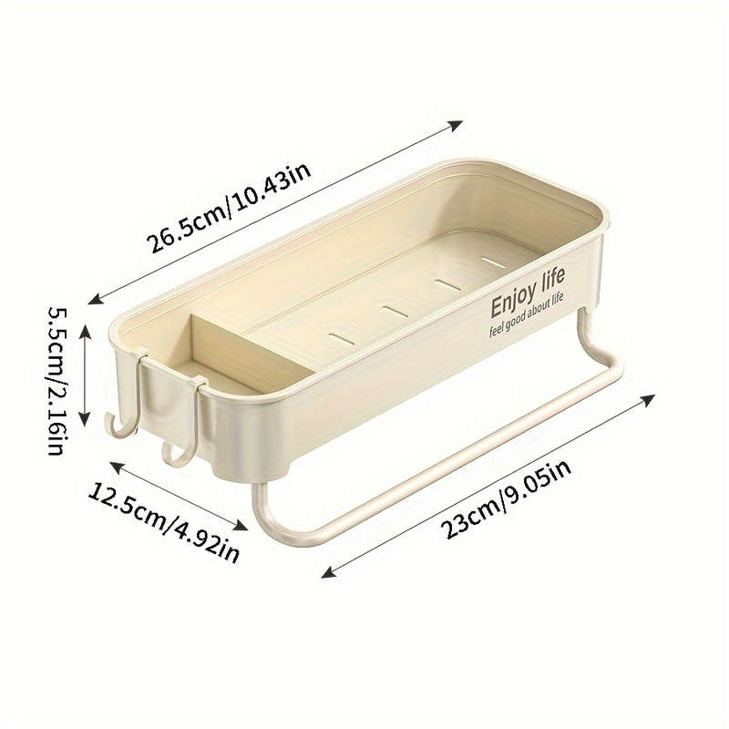 1pc Thickened Multi-Color Easy-Install 1pc Kitchen Sink Organizer No-Drill Storage Rack for Spice