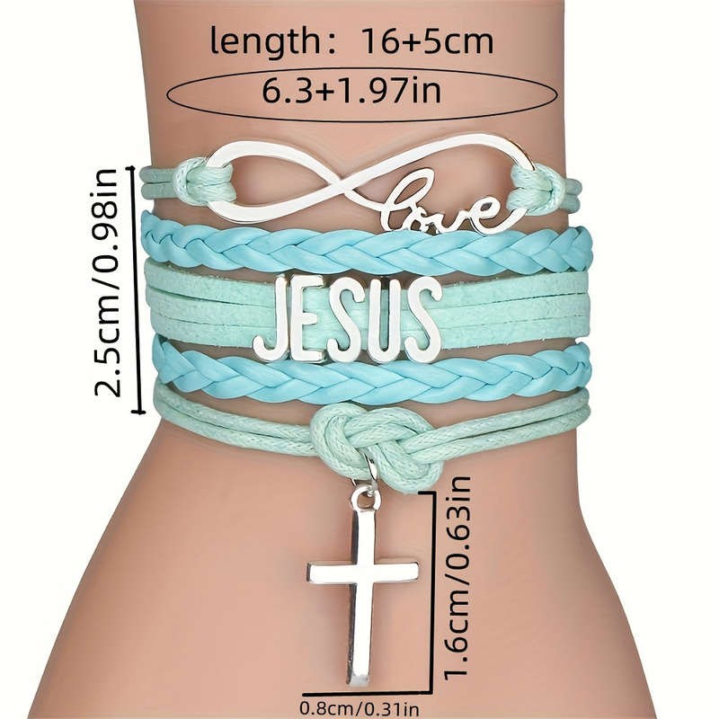 1 Piece Pink Jesus Theme Pendant