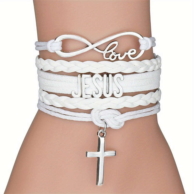 1 Piece Pink Jesus Theme Pendant