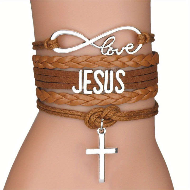 1 Piece Pink Jesus Theme Pendant