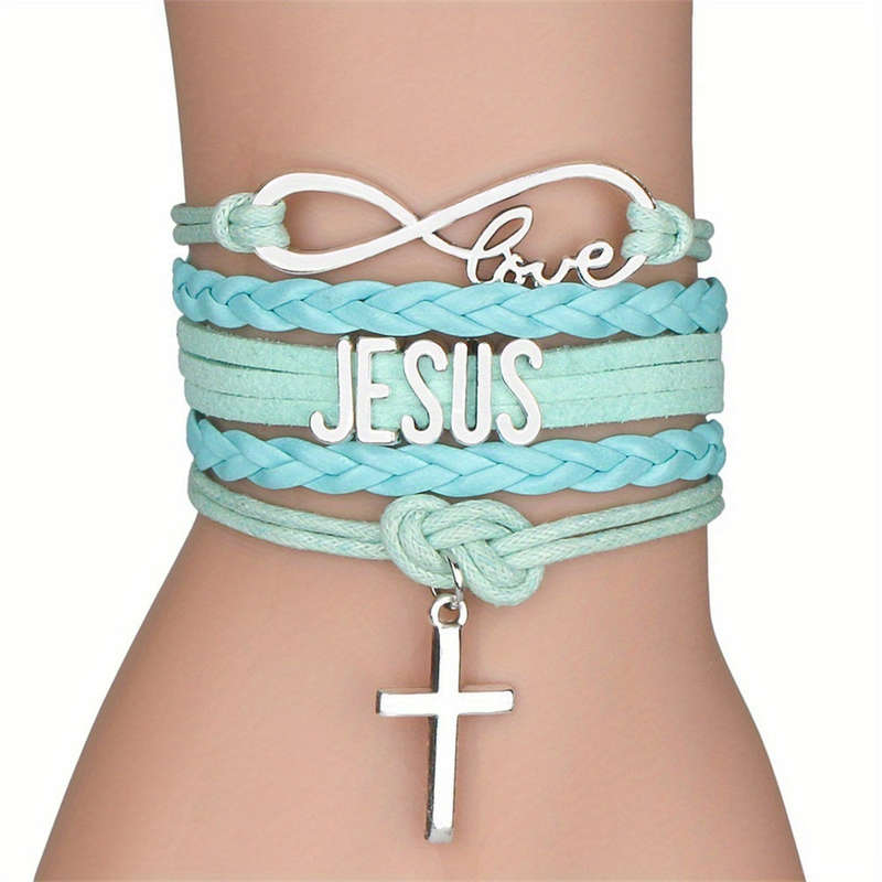 1 Piece Pink Jesus Theme Pendant