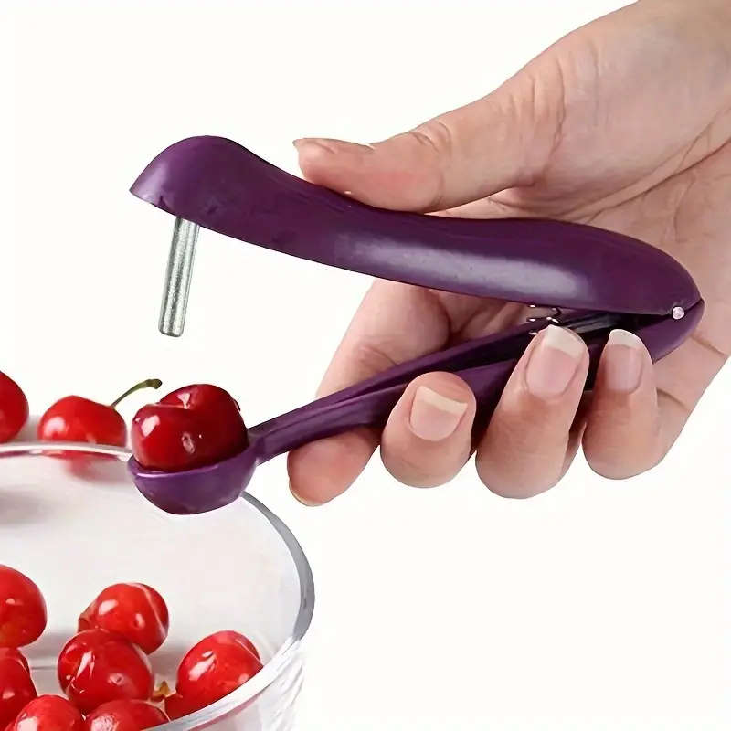 1pc Plastic Cherry Pitter Tool Quick and Easy Pitting Comfortable Grip Ideal for Cherry Recipes and