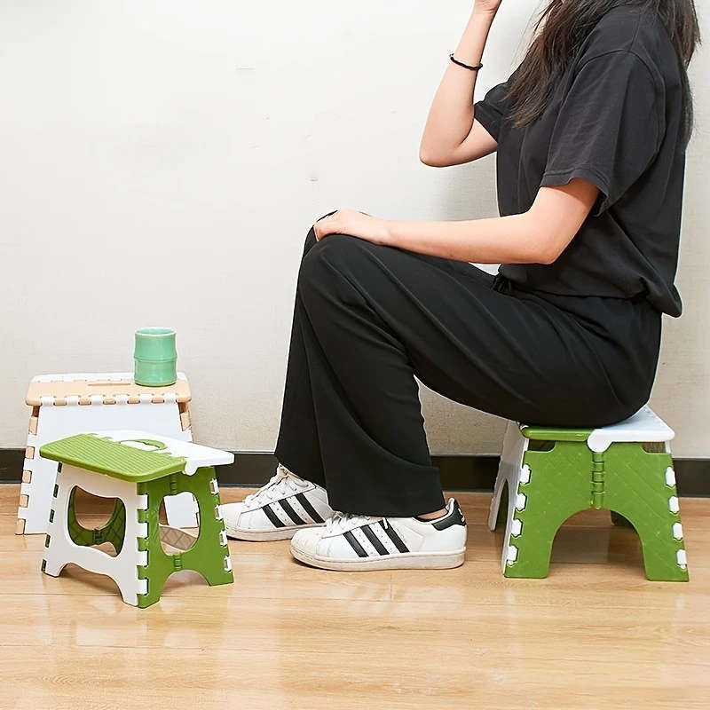 1pc Non-Electric Compact Folding Stool Portable Space-Saving Design for Home Outdoor Use Ideal