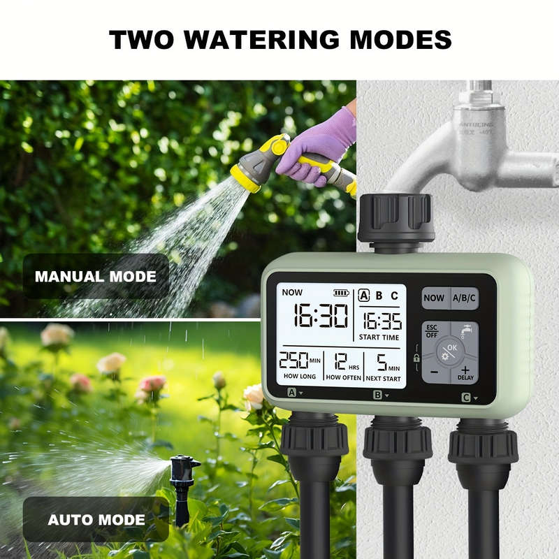 1Pc Water Timer Adjustable 3Mode Program Control