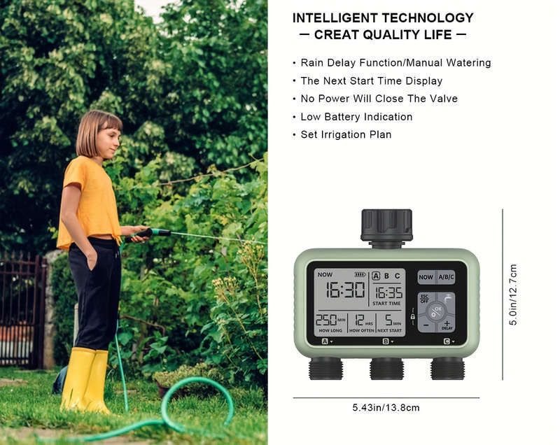 1Pc Water Timer Adjustable 3Mode Program Control