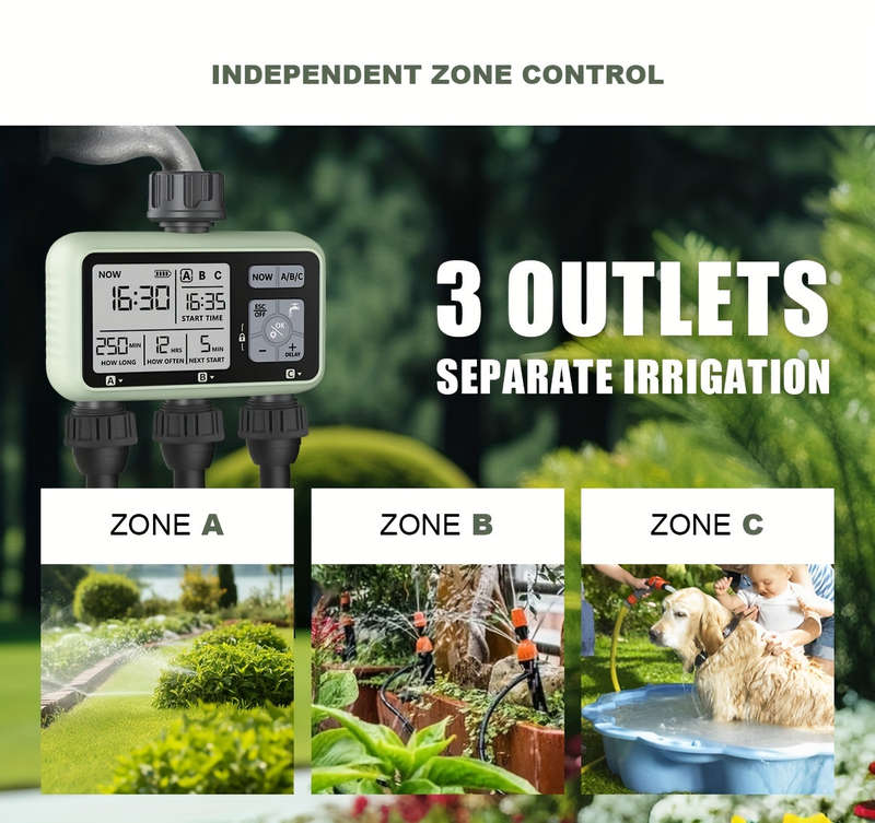 1Pc Water Timer Adjustable 3Mode Program Control