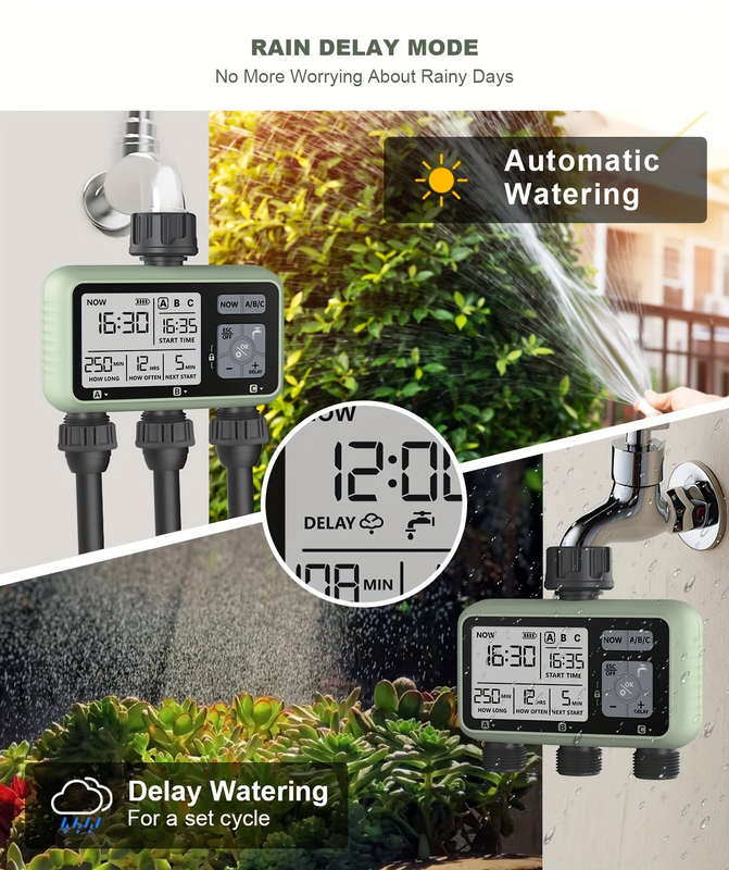 1Pc Water Timer Adjustable 3Mode Program Control
