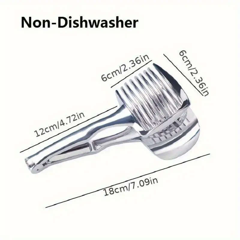 1pc Multi-Function Plastic Fruit and Veggie Slicer Kitchen Tongs and Divider for Tomatoes Strawberri