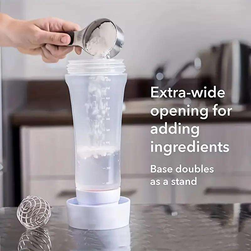 1pc Multifunctional Pancake Batter Dispenser with Mixing Ball and Steel Wire Stirrer Durable P