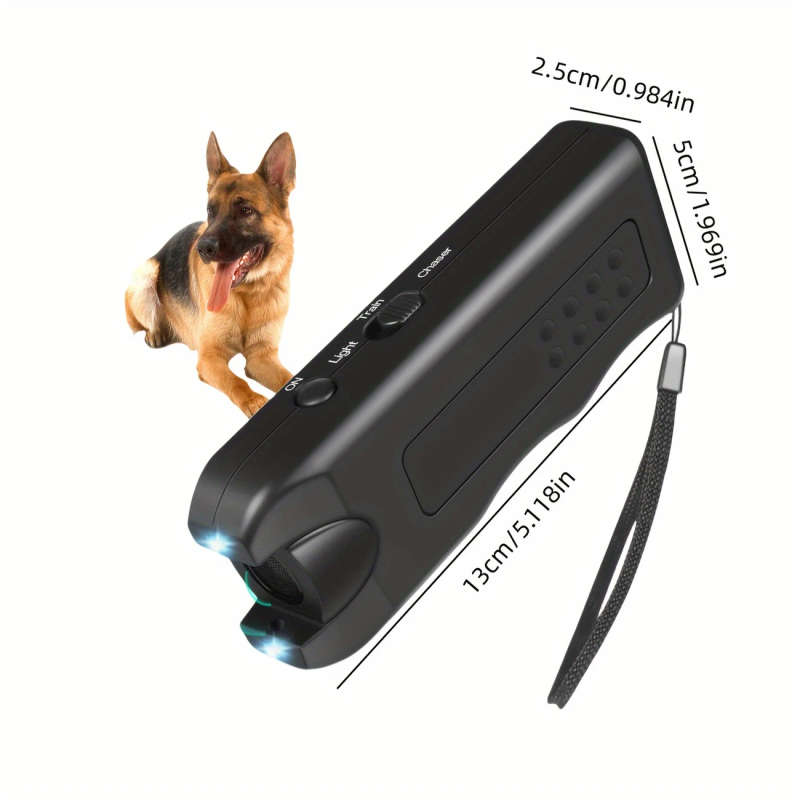 1pc LED Flashlight Dog Barking Control Device with Training and Deterrent Modes Indoor and Outdoor U