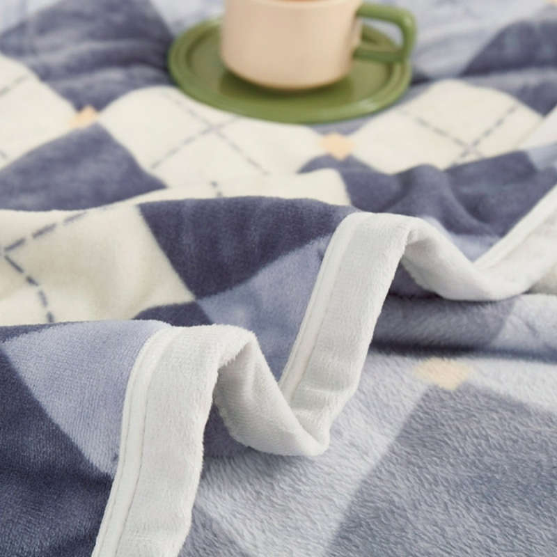 1ps Blanket Color Blue And White size 150x200cm