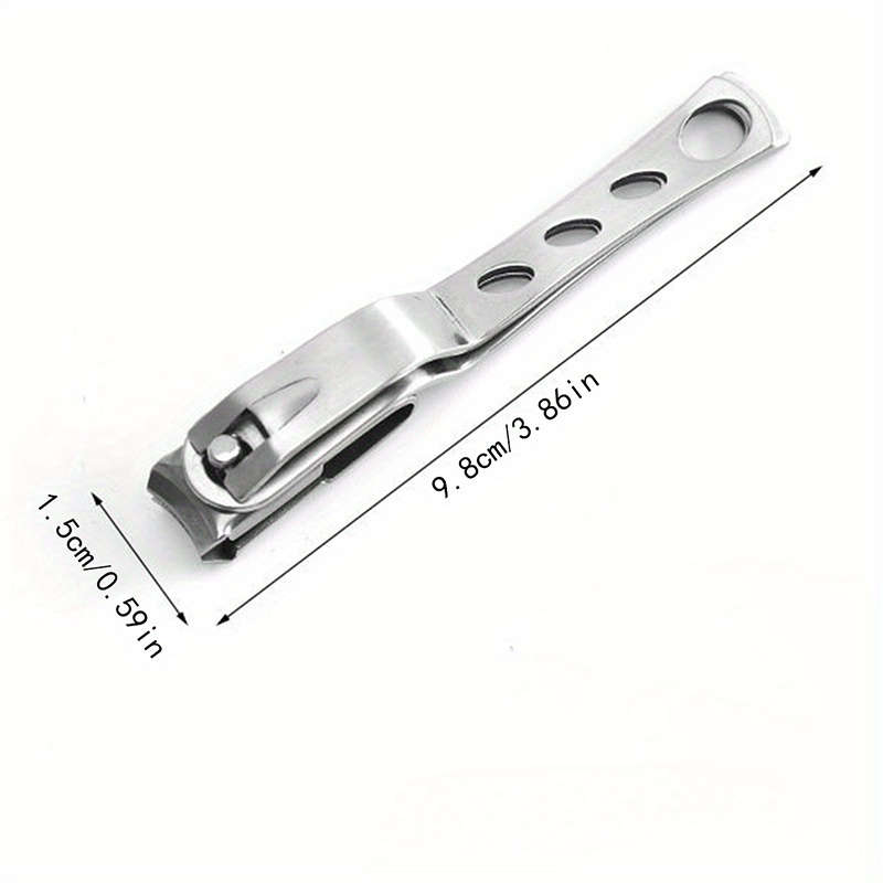 1pc Premium Stainless Steel Nail Clipper with 360-Degree Rotating Head Hypoallergenic Modern