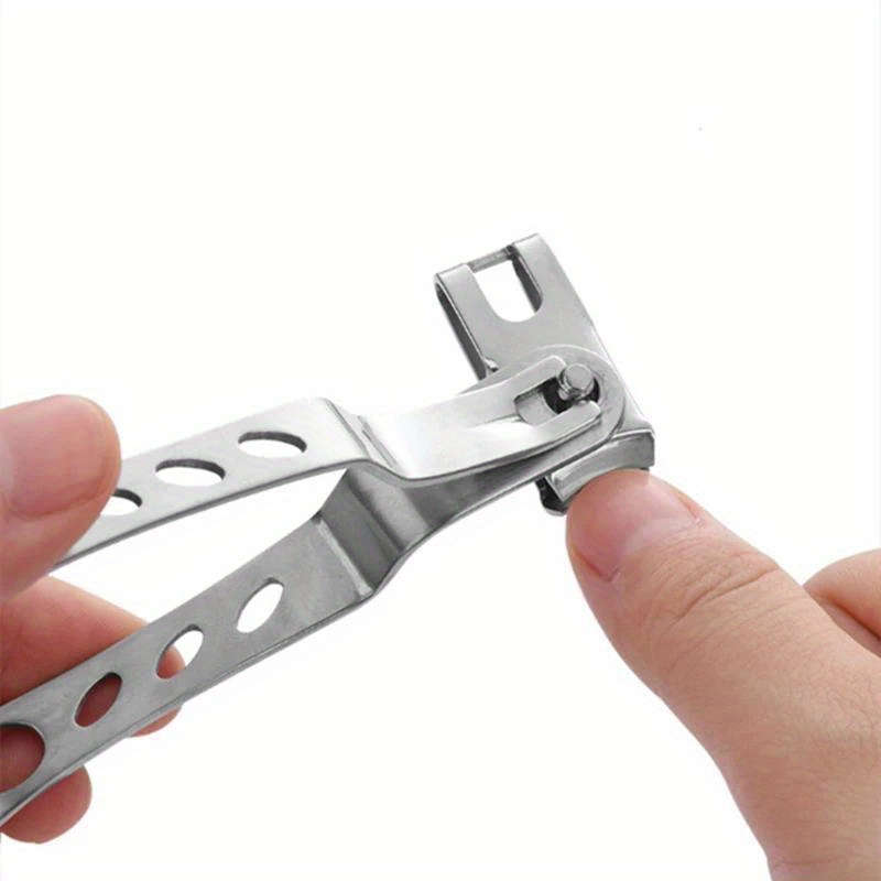 1pc Premium Stainless Steel Nail Clipper with 360-Degree Rotating Head Hypoallergenic Modern