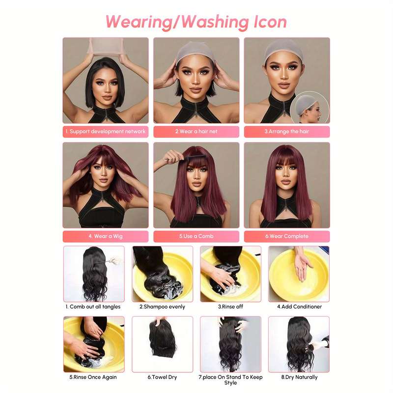 1Pc Fs1B30A 45.72cm Fashion Design Wig