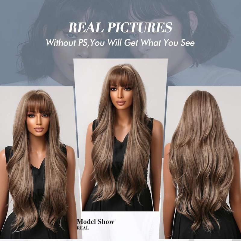 1Pc Ombre Brown 66.04cm Fashion Design Wig