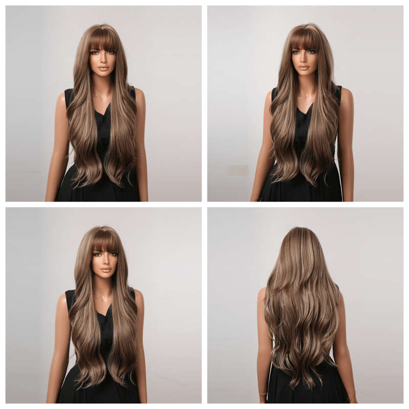 1Pc Ombre Brown 66.04cm Fashion Design Wig
