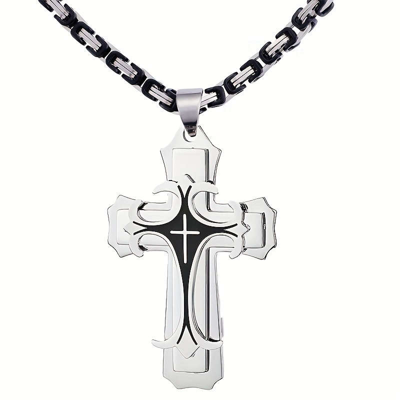 1 Piece Silvery Jesus Theme Pendant