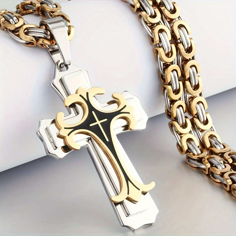 1 Piece Silvery Jesus Theme Pendant