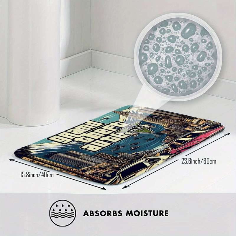1Pc 40x60cm Art Floor Mat