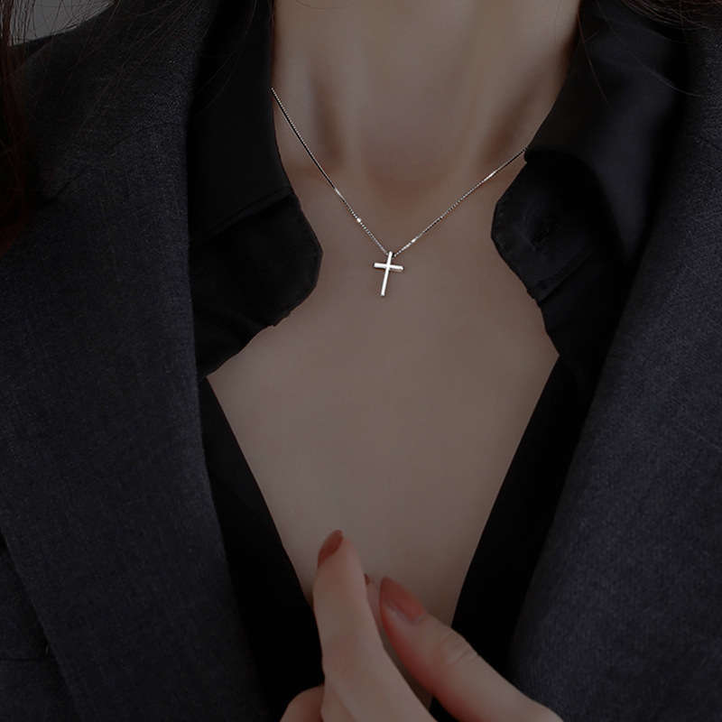 1 Piece Cross necklace stainless steel Jesus Theme Pendant