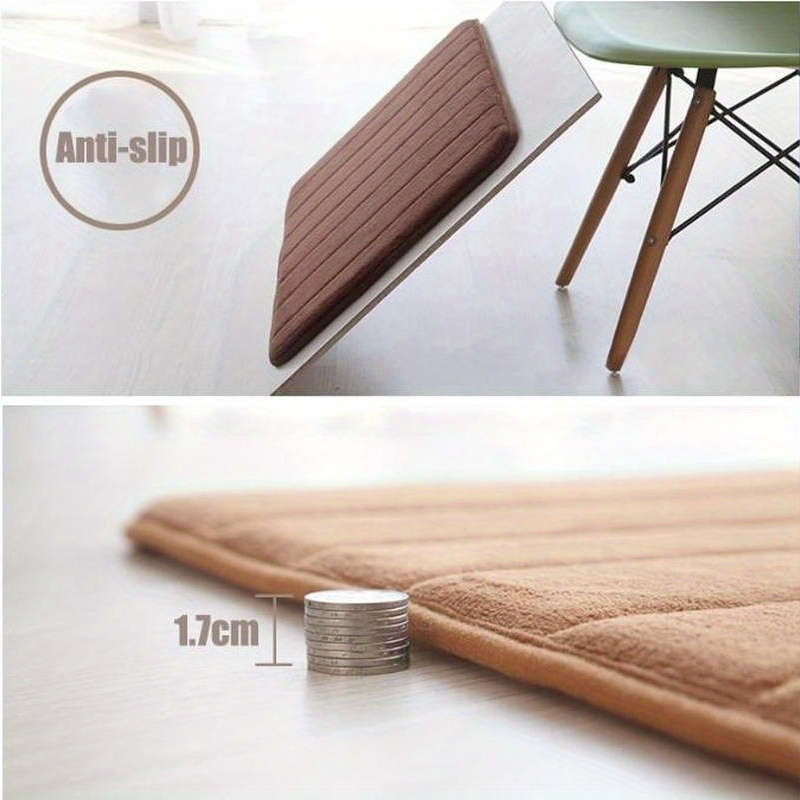 1Pc Brown Floor Mat