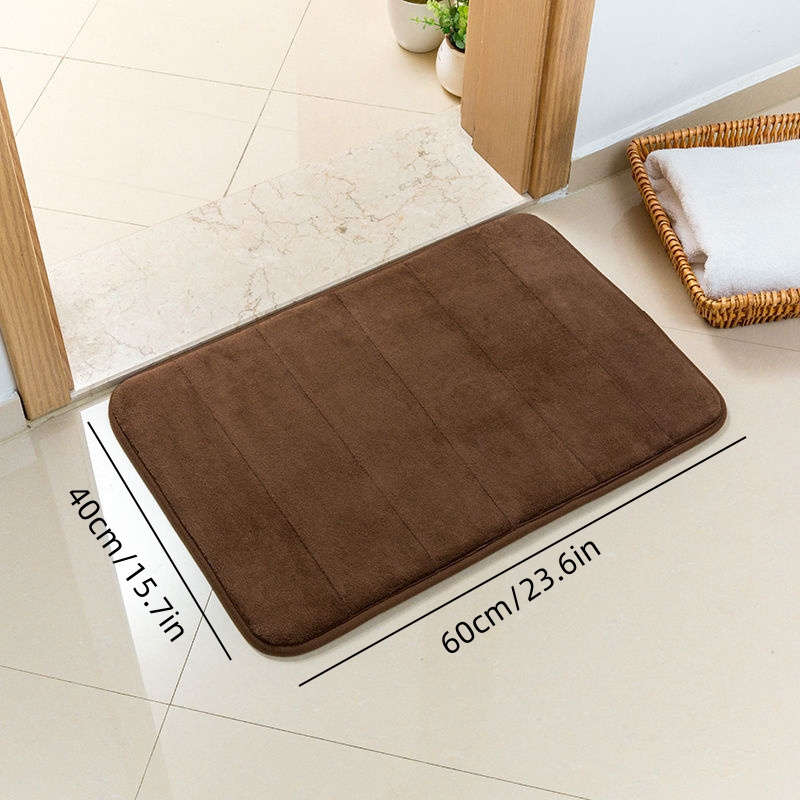 1Pc Brown Floor Mat
