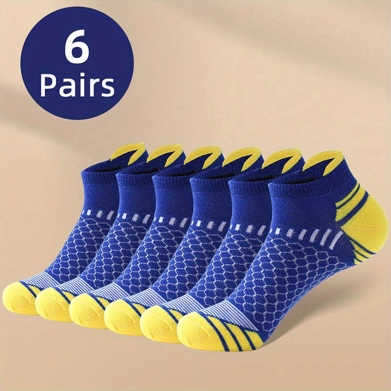 6 Pairs Light Gray One Size High Elastic Socks