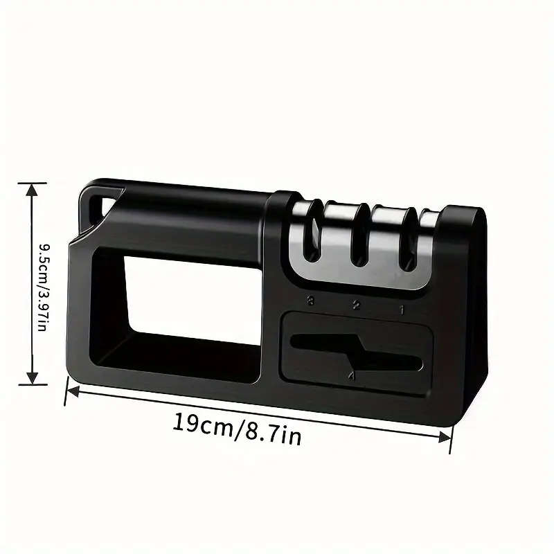 4in1 Diamond Kitchen Sharpener Quick Multifunctional Manual Tool for Knives Scissors Lightweight 304