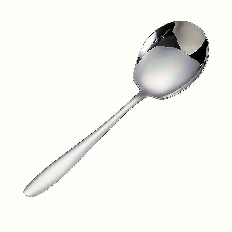 2pcs Extra Large Stainless Steel Long Handle Serving Spoon Durable Thickened Design Suitable