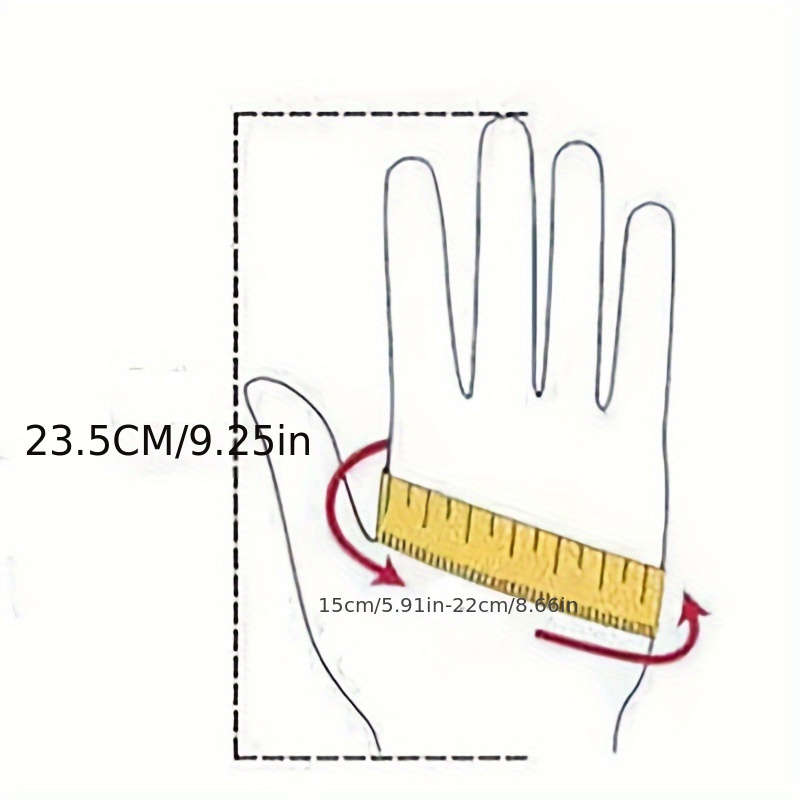 1 Pair Burgundy Color Warm Gloves