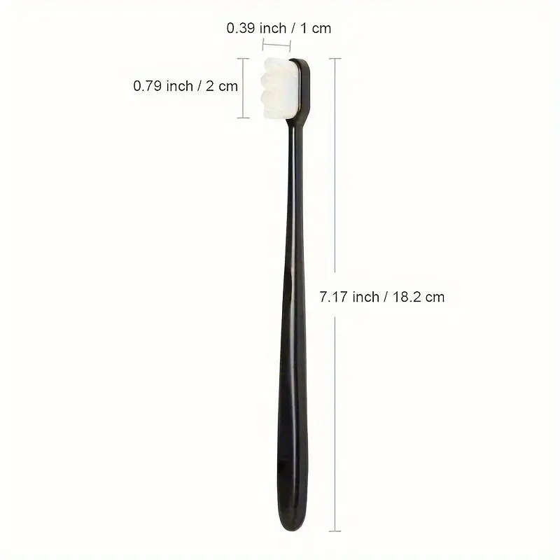 4Pack Extra Soft Manual Toothbrushes with Microfiber Bristles Nano Toothbrush Set for Deep Cleaning