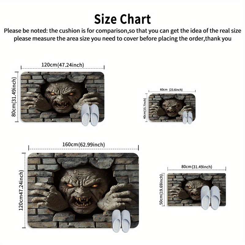 1Pc 47.24x62.99inch 120x160cm Floor Mat