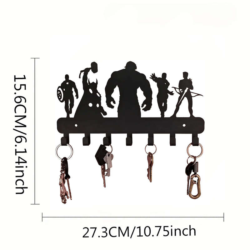1pc CIFbuy -Inspired Metal Key Holder  OrganizerWall-Mounted Easy-to-Install with Sup