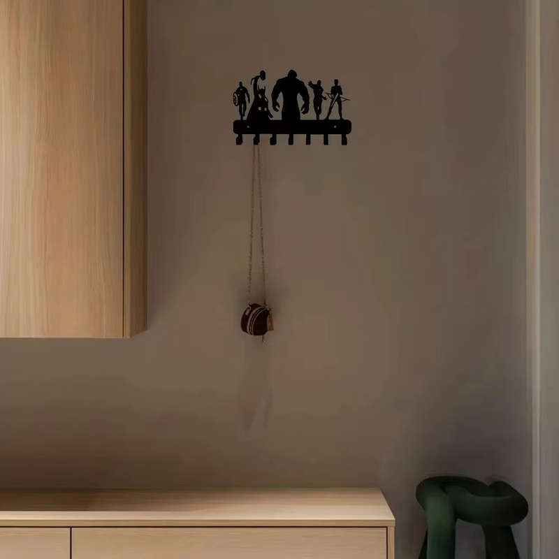 1pc CIFbuy -Inspired Metal Key Holder  OrganizerWall-Mounted Easy-to-Install with Sup