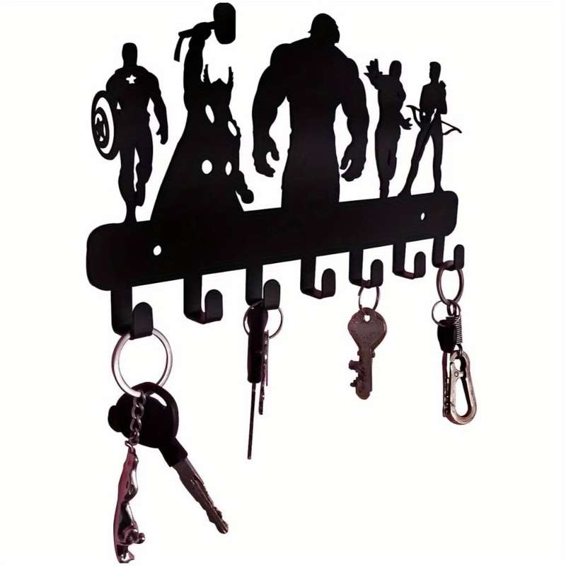 1pc CIFbuy -Inspired Metal Key Holder  OrganizerWall-Mounted Easy-to-Install with Sup